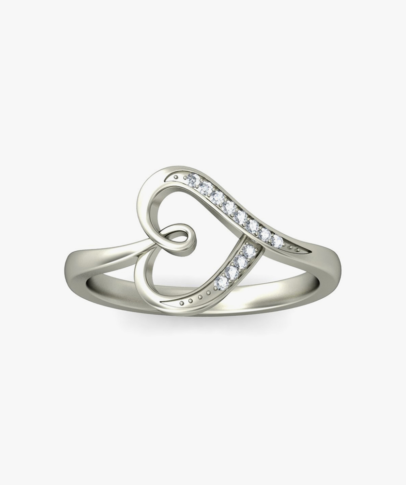 Dishis 14k /18k White Gold Diamond Ring for Women