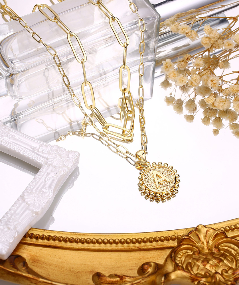 Yellow Chimes Layered Necklace For Women Chain Necklace Gold - Image 2