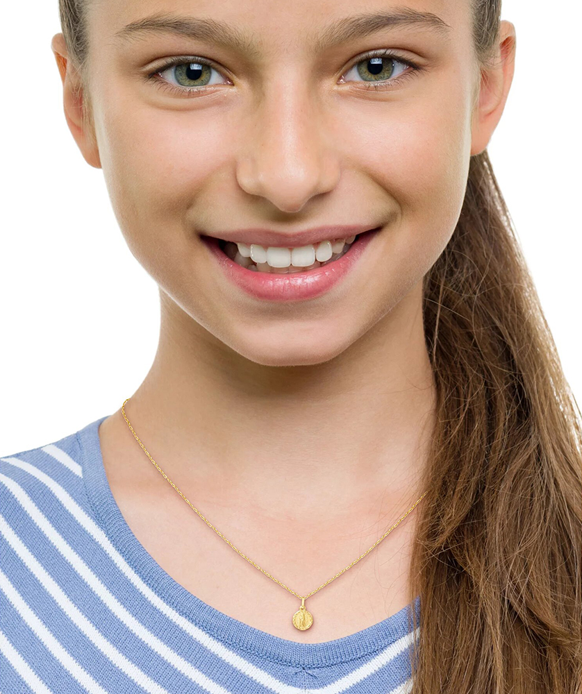 Kids Collection Virgin Mary Pendant Necklace Girl's - Image 3